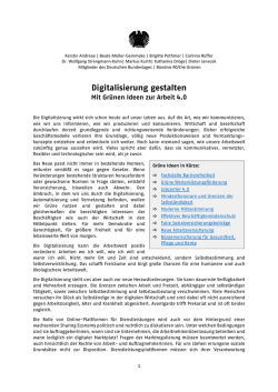 Digitalisierung gestalten
