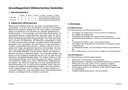 Lehrplan Bildnerisches Gestalten