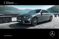 Broschüre des neuen C-Klasse Coupés - Mercedes-Benz