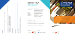 lecture tour lecture tour - Universitäre Psychiatrische Kliniken Basel