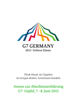 Annex zur Abschlusserklärung - G7