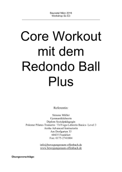 Core Workout mit dem Redondo Ball+