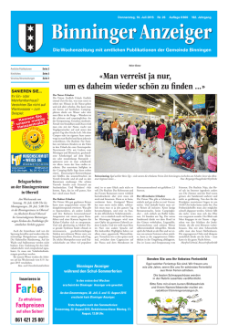 26 - Binninger Anzeiger