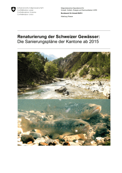 Renaturierung der Schweizer Gewässer 2015