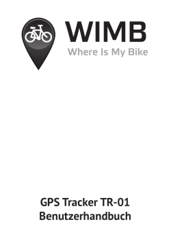 GPS Tracker TR-01 Benutzerhandbuch