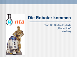 Die Roboter kommen - Dr. Stefan Enderle