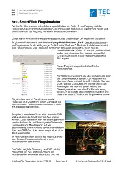 Anleitung Flugsimulator (Stand Juni 2015)