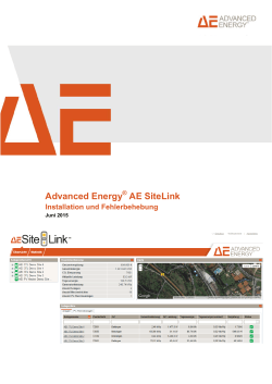 Datenblatt AE SiteLink Monitoring
