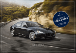 Preisbeispiele für Maserati €URO - BONUS