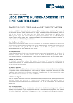 Inaktive Kunden per E-Mail-Marketing reaktivieren