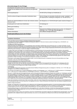 Informationsbogen f&uuml;r den Einleger Empfangsbest&auml;tigung durch