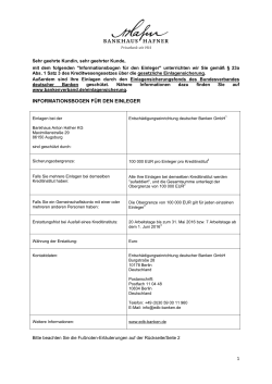 PDF Informationsbogen zur Einlagensicherung