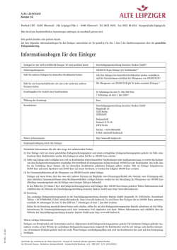 Information - Alte Leipziger