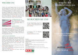 Info-Folder Welttag der Fremdenf&uuml;hrer
