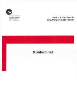 Konkubinat - Reformierte Kirchen Bern-Jura