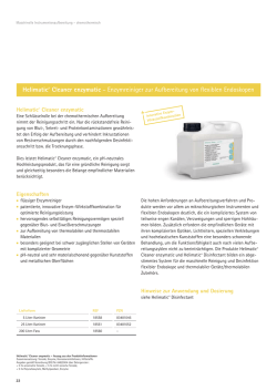 Helimatic® Cleaner enzymatic – Enzymreiniger zur