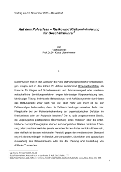Prof. Dr. Klaus Ulsenheimer - Gesellschaft Deutscher