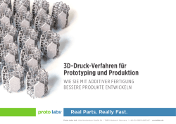 3D-Druck-Verfahren für Prototyping und Produktion
