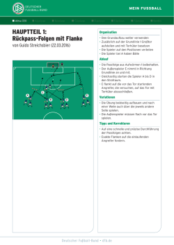 HAUPTTEIL 1: R&uuml;ckpass