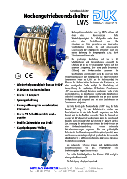 Nockengetriebeendschalter - bei Dittelbach und Kerzler GmbH & Co