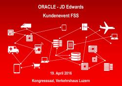 ORACLE - JD Edwards Kundenevent FSS