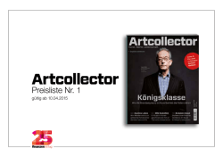 Mediadaten - Artcollector
