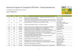 Deutscher Kongress für Geographie 2015 Berlin