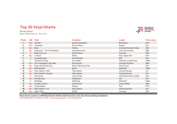 Top 20 Vinyl-Charts - Offizielle Deutsche Charts
