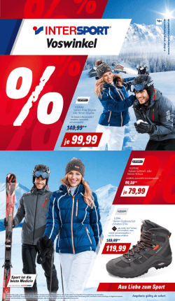 je 99,99 - INTERSPORT Voswinkel