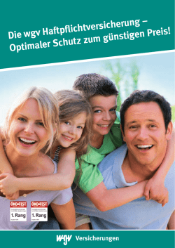 Informationsbrosch&uuml;re zur Haftpflichtversicherung