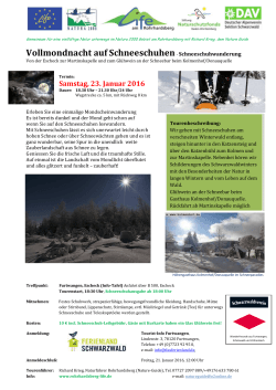 2016 01 23 Vollmond Schneeschuhtour Tourist-Info