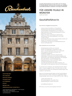 Geschäftsführer/in - Juwelier Rüschenbeck