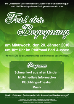am Mittwoch, den 20. Jänner 2016