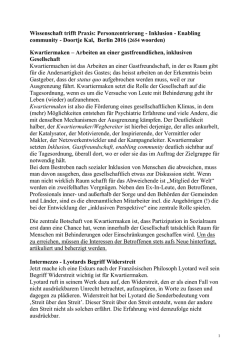 Arbeiten an einer gastfreundlichen, inklusiven Gesellschaft