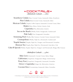 Cocktails - Cabanita