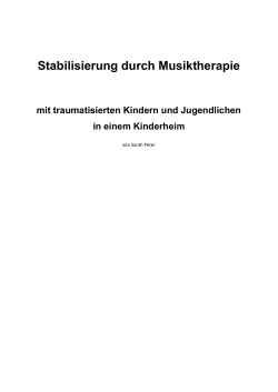 Stabilisierung durch Musiktherapie