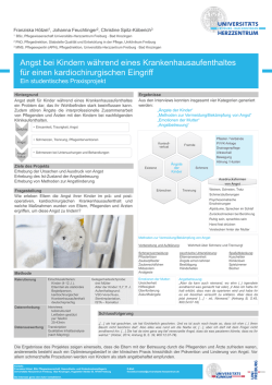 Angst bei Kindern während eines Krankenhausaufenthaltes für