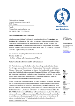 HIER - Friedenslicht