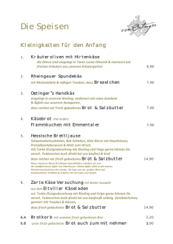 Die Speisen