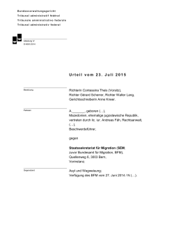 D-4061/2014 - Bundesverwaltungsgericht