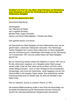 Die Rede von Heinz Jörg Fuhrmann