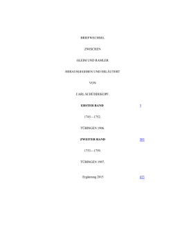 Gleim-Ramler - Familienverband derer v. Kleist eV