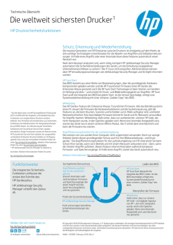 Die weltweit sichersten Drucker1