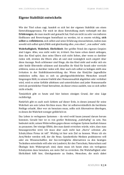 Eigene Stabilit&auml;t entwickeln - beim Lichtkreis