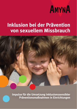 Inklusion bei der Prävention von sexuellem Missbrauch