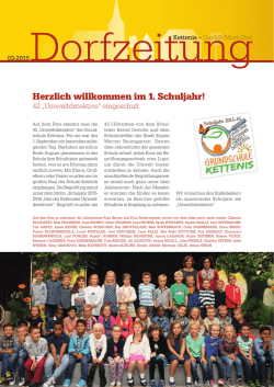 Herzlich willkommen im 1. Schuljahr!
