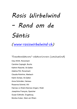 Rosis Wirbelwind – Rond om de Säntis