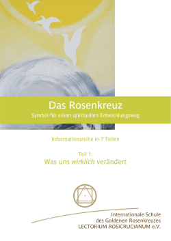 Zur Leseprobe  - Seminar Rosenkreuz