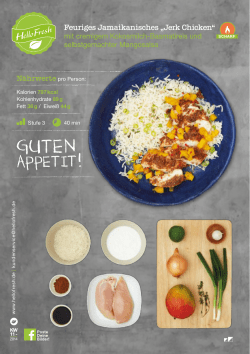 Feuriges Jamaikanisches &bdquo;Jerk Chicken&ldquo; mit cremigem