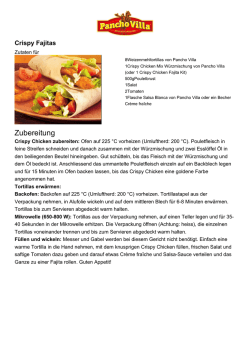 Zubereitung - pancho